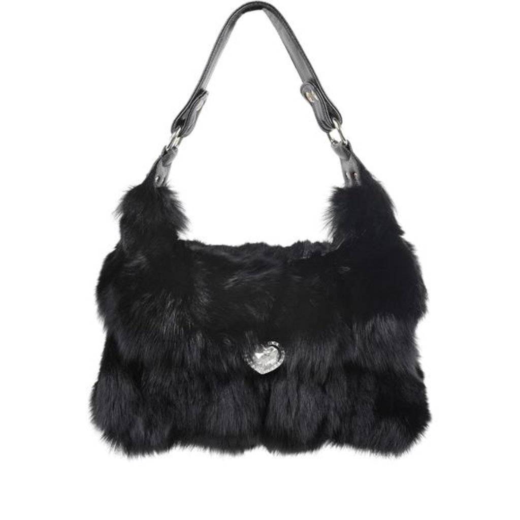 Women's Winter Fox Shoulder Handbags Hand Bag For Women Leather Top